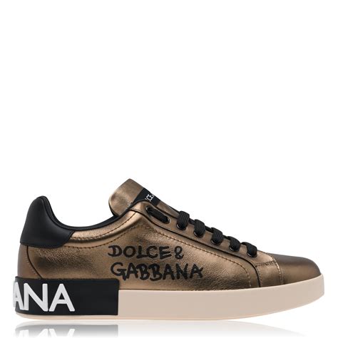 dolce gabbana gold sneakers